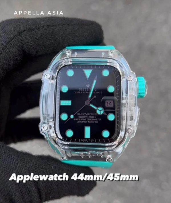 Vỏ đồng hồ Apple Watch phong cách RM/ dây Flo màu xanh Tiffany