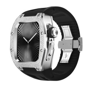 Vỏ đồng hồ Apple Watch S11 46mm khảm Kim Cương