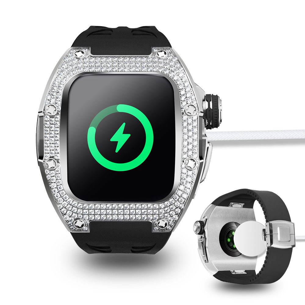 s10.1 Vỏ đồng hồ Apple Watch S11 46mm khảm Kim Cương